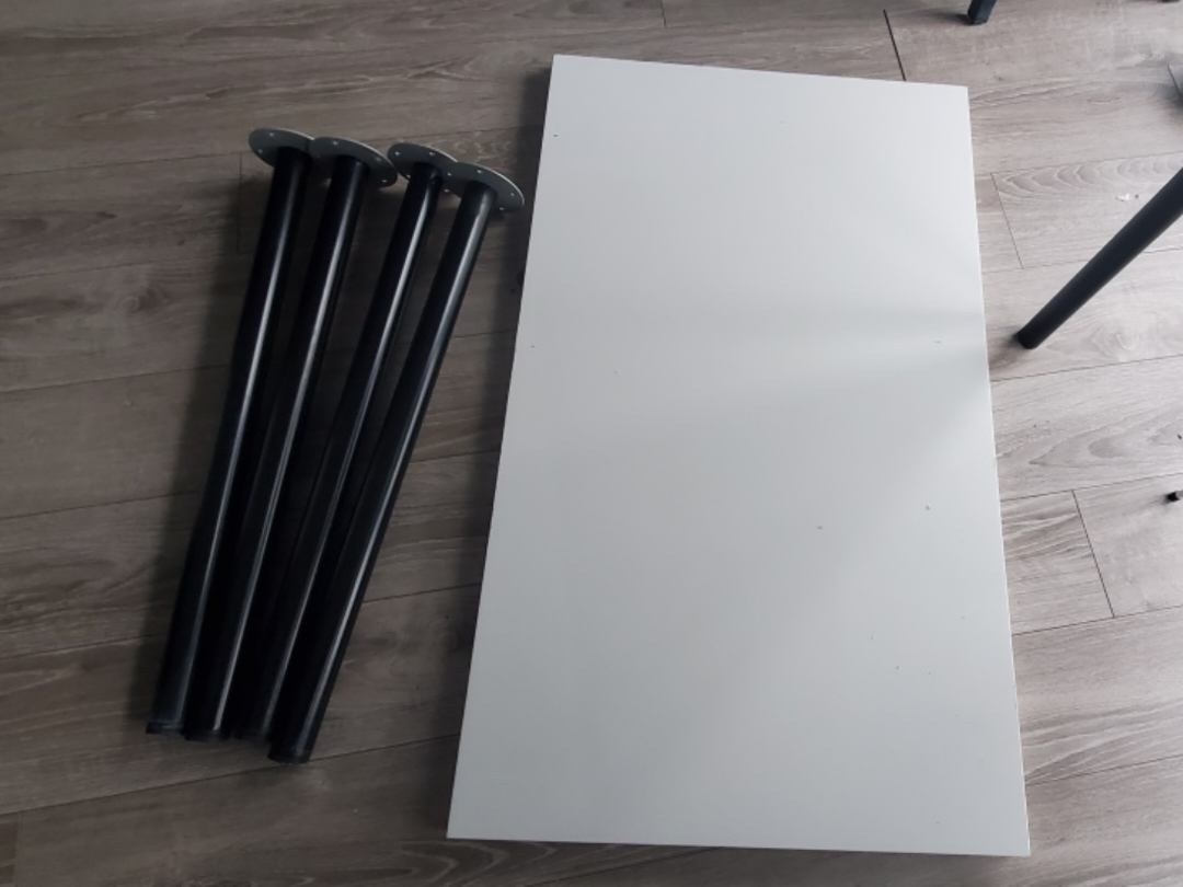 IKEA ADILS Black Table Legs - Set of Four (Free Table Top)