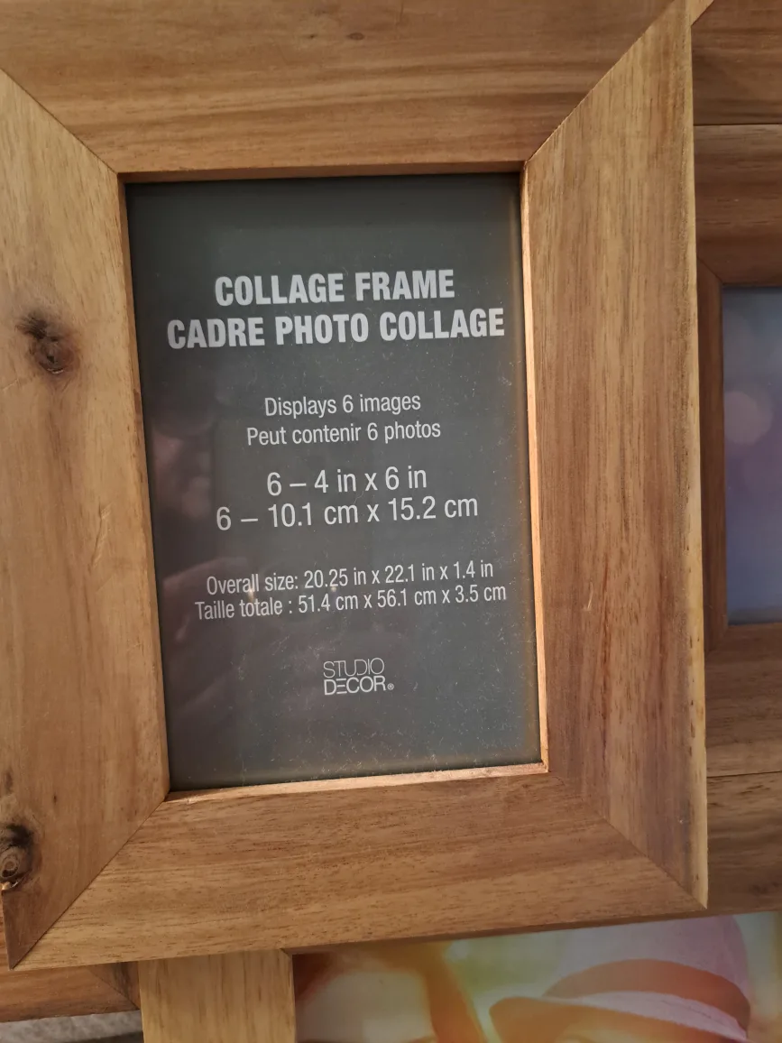 Studio Decor Collage Photo Frame - Holds 6 Pictures image indicator(2)