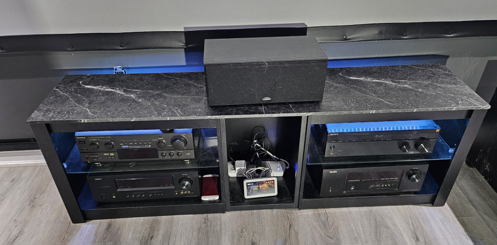 Entertainment center with LED lights - photo 2