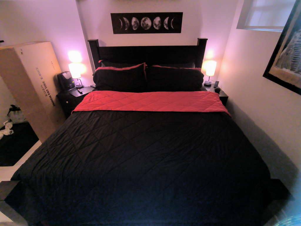 King Size Poster Bed Frame - Black - photo 4
