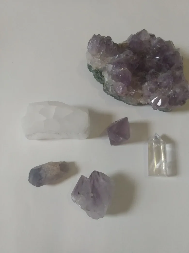 Amethyst and Clear Quartz Crystal Collection thumbnail