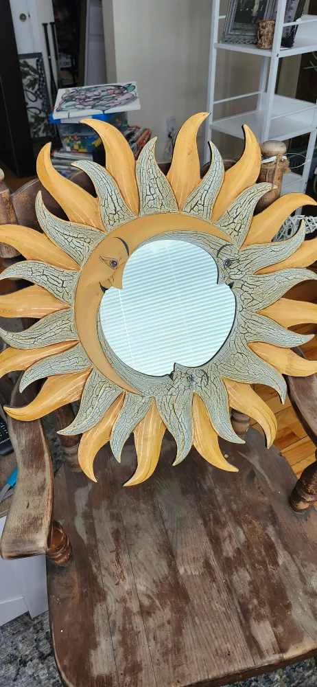 Sun and Moon Wall Mirror