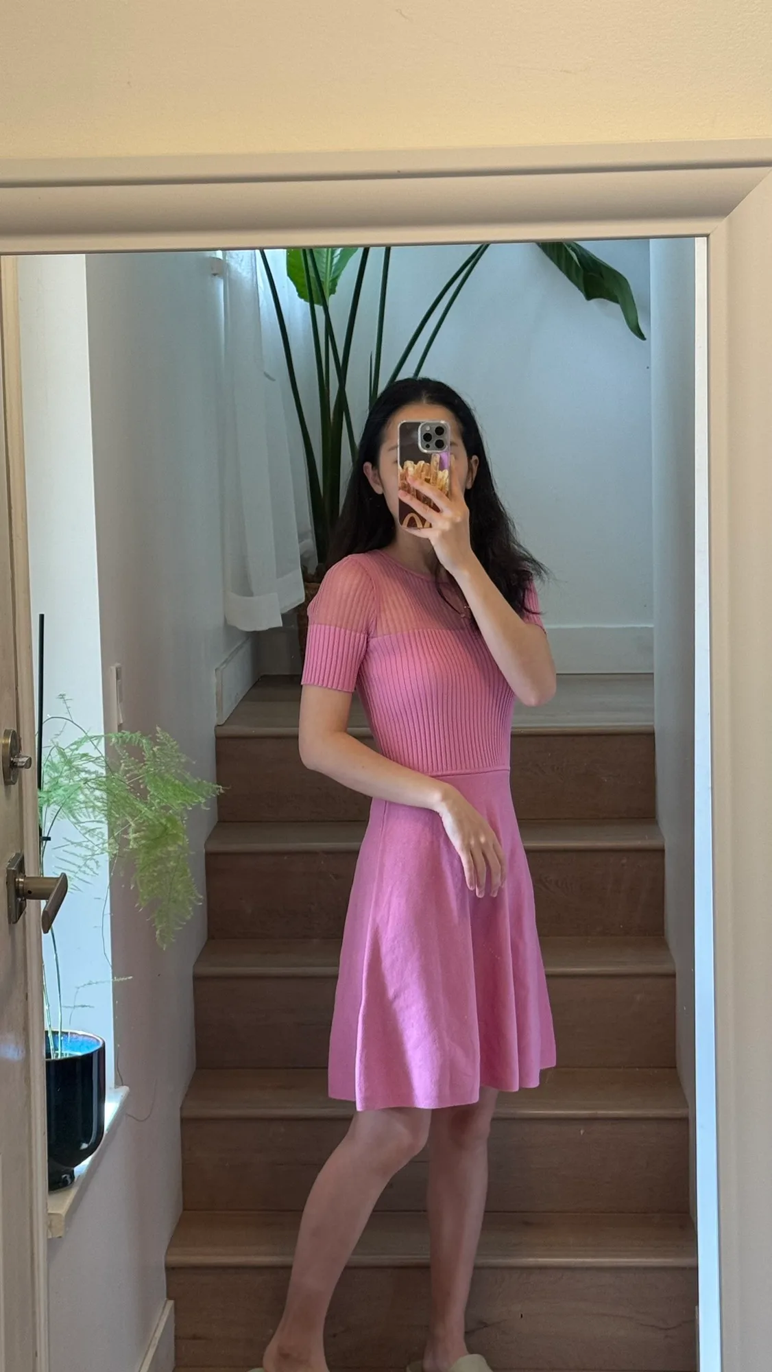 New Vince Camuto pinky knitted dress image indicator(2)