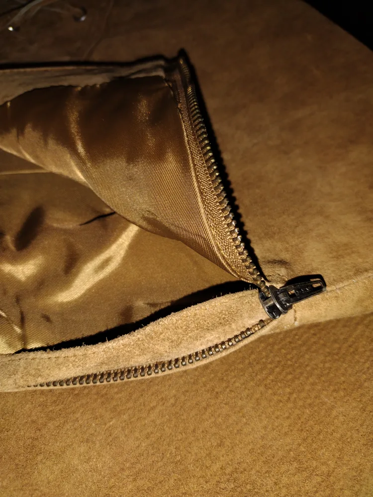 Vintage Impuls Season 1999 Suede Skirt Size M image indicator(8)