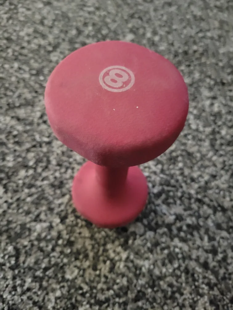 8 pound dumbbell 8 lb exercise weight image indicator(2)
