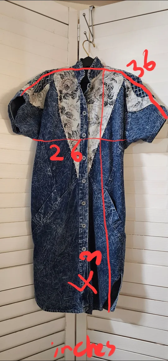 Vintage 90s Denim Dress image indicator(2)