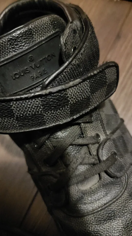 Louis Vuitton Damier Graphite Canvas High Top Sneakers image indicator(2)