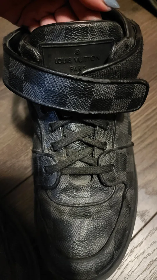 Louis Vuitton Damier Graphite Canvas High Top Sneakers image indicator(3)