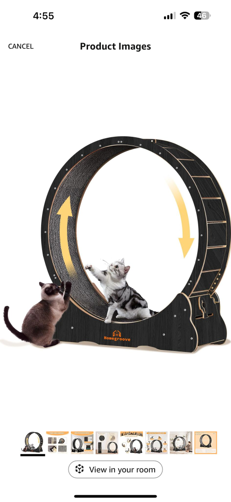Homegroov Cat Wheel Exercise Toy - photo 2