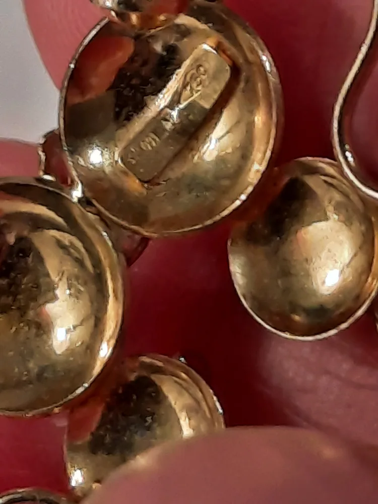 Gold Mouse BROOCH with Clear Stones18karat solid gold image indicator(5)