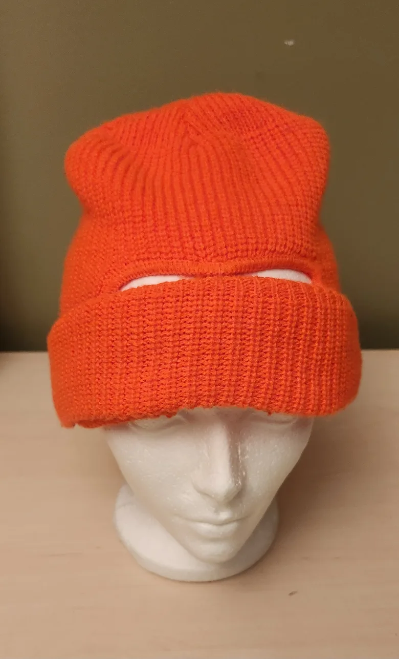 Bright Orange Knit Balaclava Ski Mask image indicator(2)