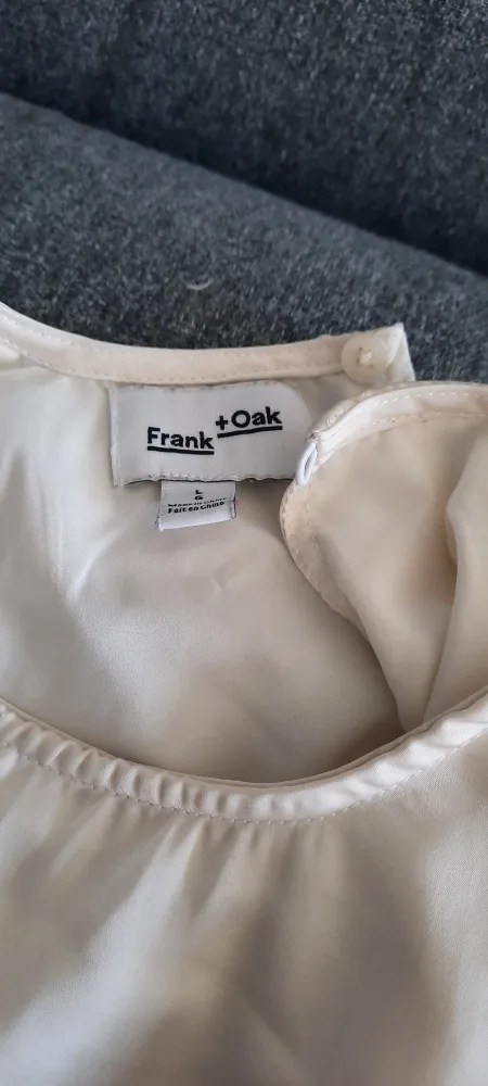 Frank + Oak Cream Ruffle Blouse image indicator(3)