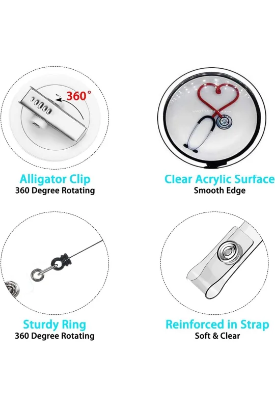 Nurse Doctor Badge holders Reels image indicator(7)