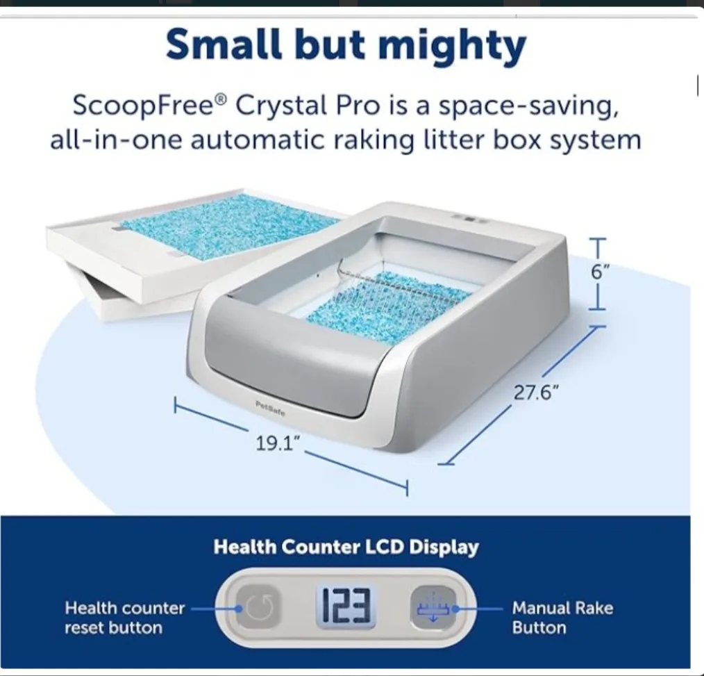 ScoopFree Crystal Pro Self-Cleaning Litter Box image indicator(2)