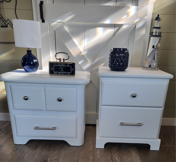 Pair of White Nightstands
