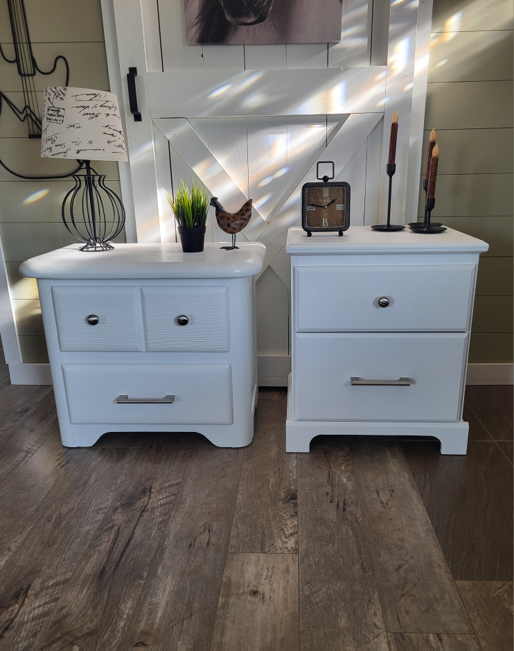 Pair of White Nightstands - photo 3