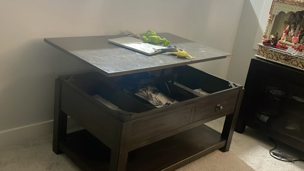 Lift-Top Coffee Table with Storage - photo 2