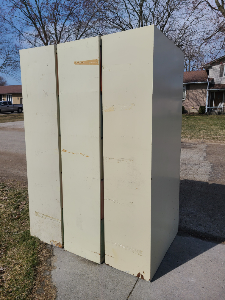3 Large Metal Cabinets - Industrial/Commercial