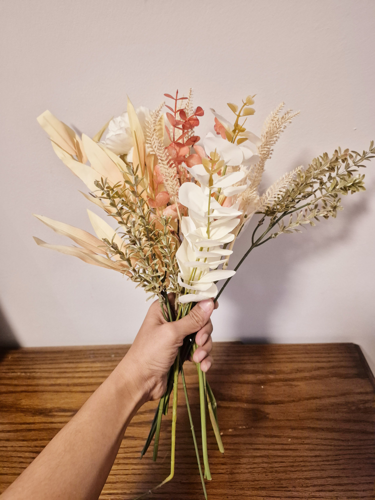 Artificial Flower Bouquet - Peach and Cream - photo 2
