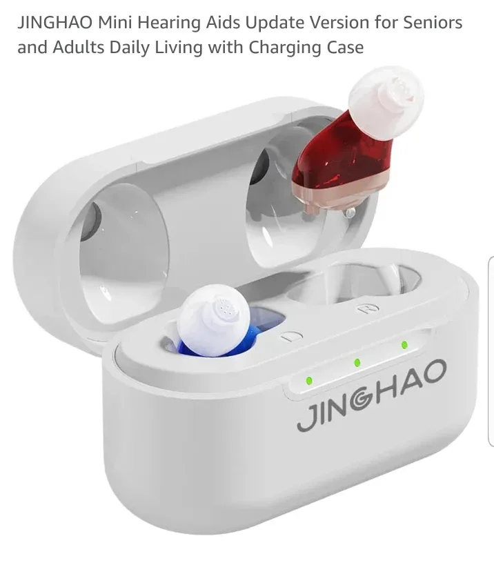 JINGHAO Mini Hearing Aids with Charging Case image indicator(2)