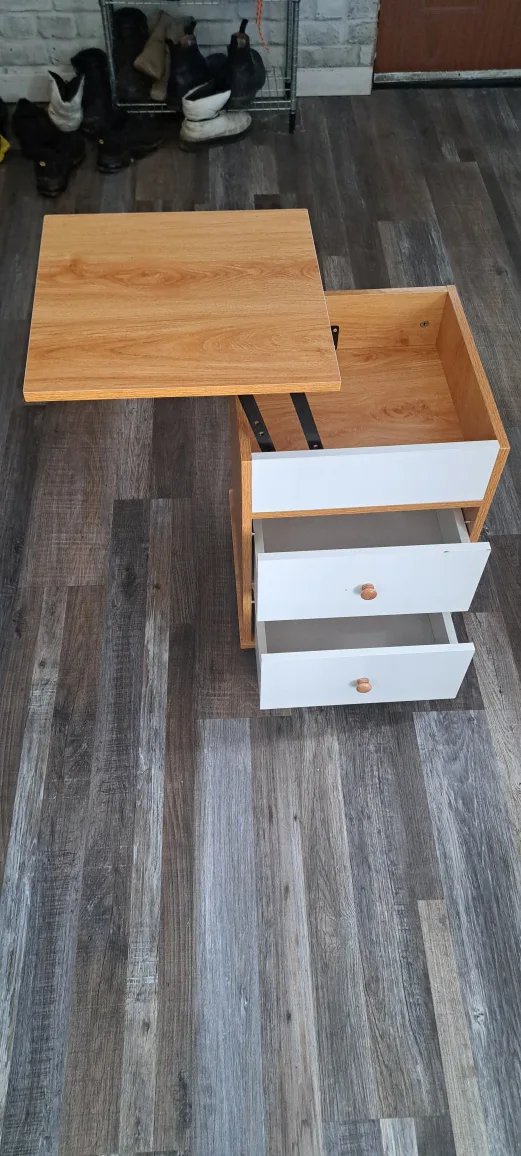 Lift-Top Bedside Table with Storage image indicator(2)