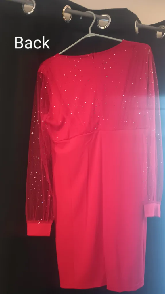 Red sparkly dress, size xl image indicator(3)