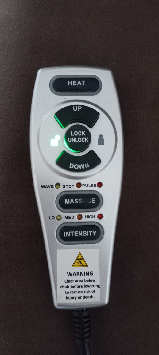 Brown Recliner with Heat and Massage - photo 4