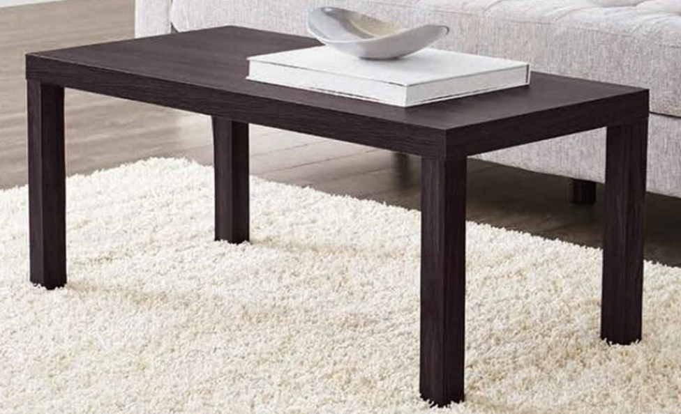 Coffeee table wooden expresso rectangular