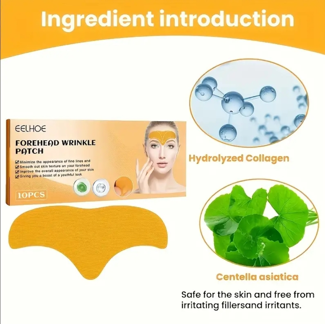 EELHOE Forehead Wrinkle Patches - 10 Count - photo 2