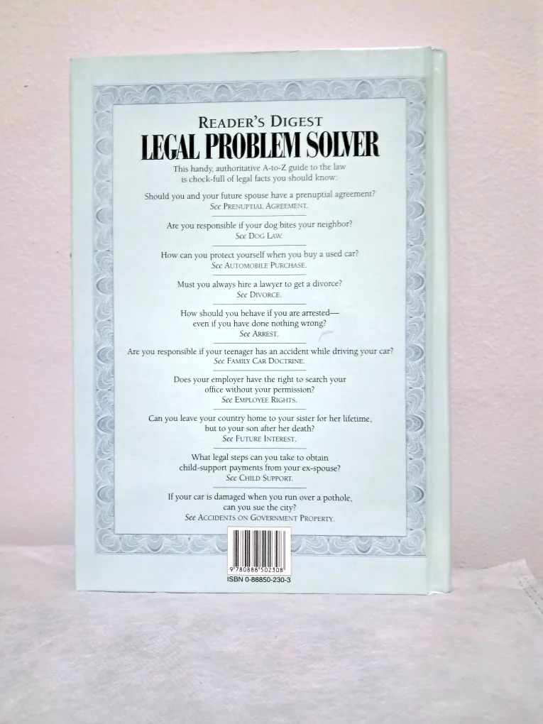 Reader's Digest Legal Problem Solver: A  Guide to Canadian Law image indicator(3)