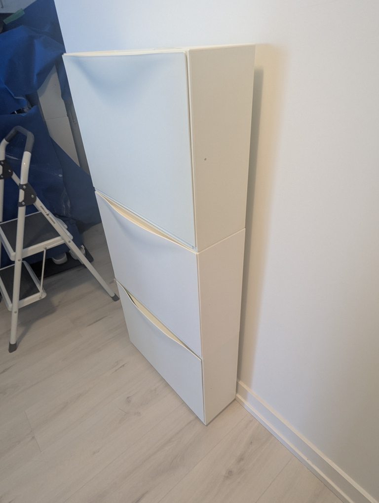 TRONES Shoe Cabinet - White - set of 3 - photo 4