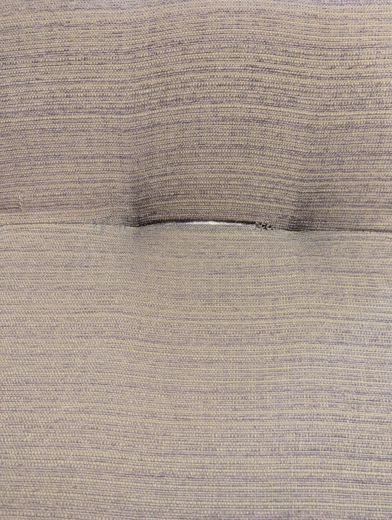 Dark Grey Upholstered Bench with Nailhead Trim - photo 3
