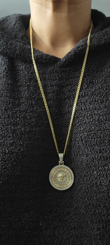 Gld brand Gold Plated Medusa Head Pendant Necklace image indicator(3)