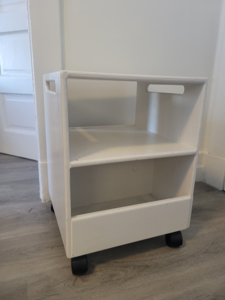 White Rolling Storage Cart - photo 4