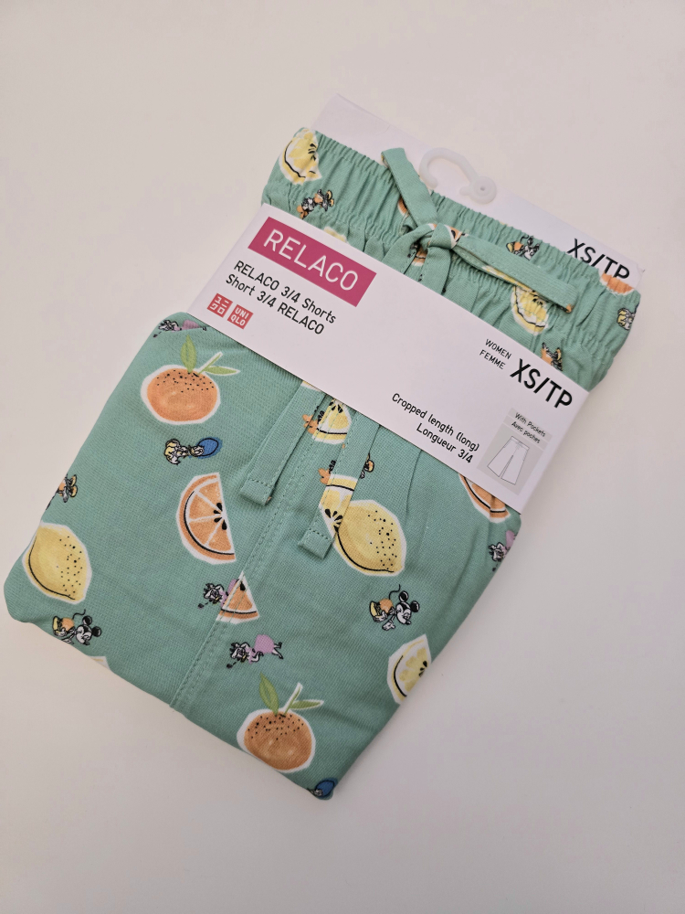 Uniqlo Women's RELACO Short 3/4 Shorts - Citrus Print