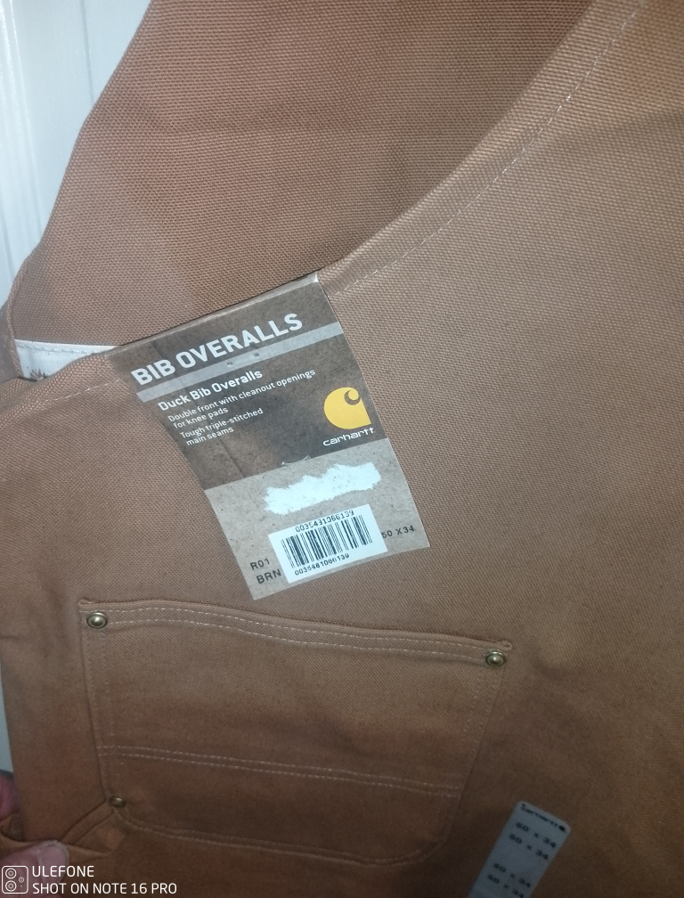 Carhartt Duck Bib Overalls - photo 2