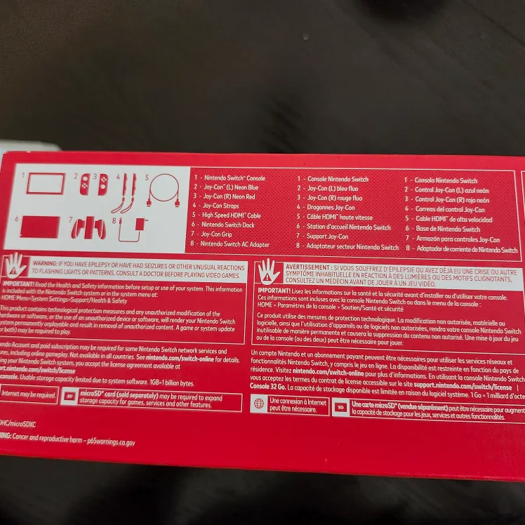 Nintendo Switch Console with 3 Games image indicator(2)