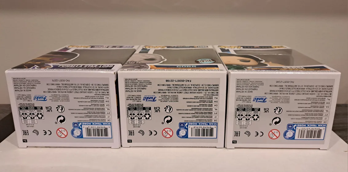 Marvel Funko Pop! T'Challa Star-Lord, Gorr, and Sersi image indicator(6)