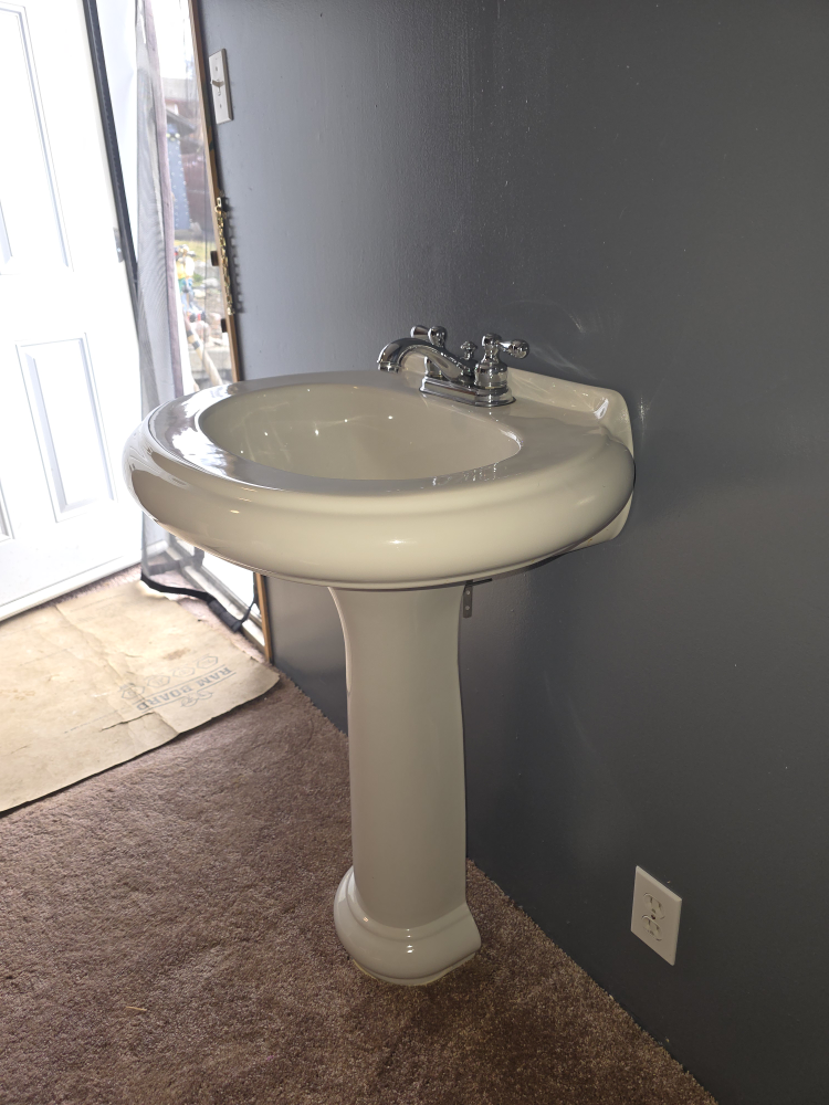 Pedestal Sink and Faucet - photo 2