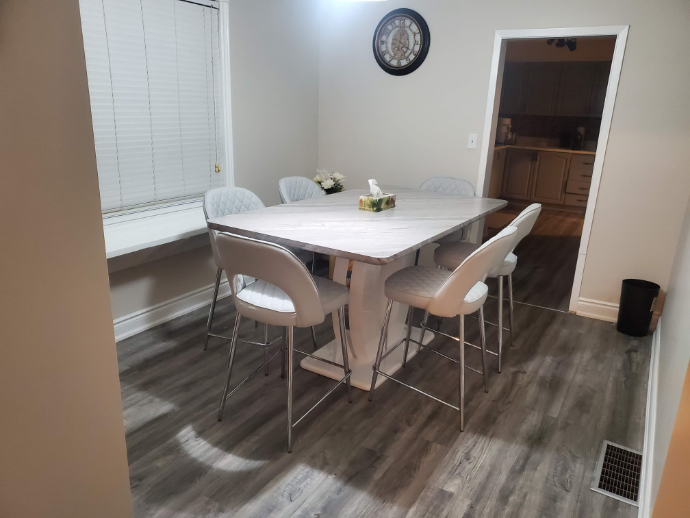 Modern 6-Piece Dining Set with Marble Top