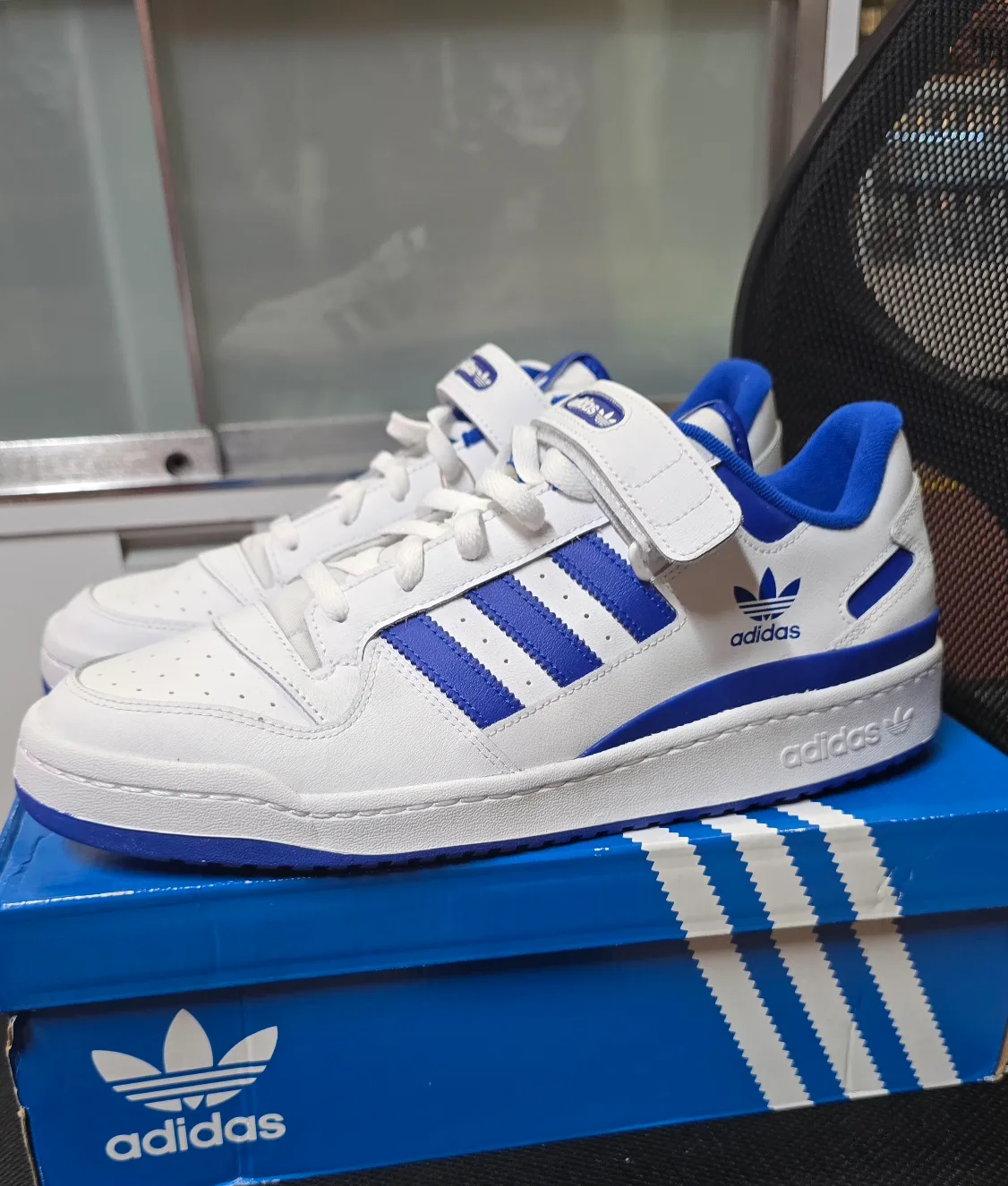 Brand new Adidas Forum Low Blue White in box for sale $129 image indicator(2)