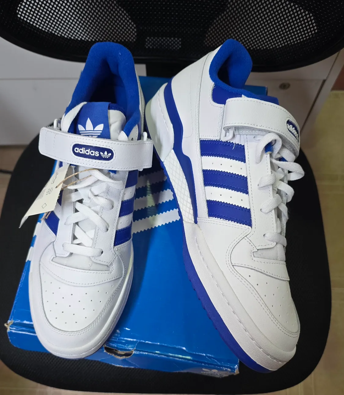 Brand new Adidas Forum Low Blue White in box for sale $129 image indicator(5)
