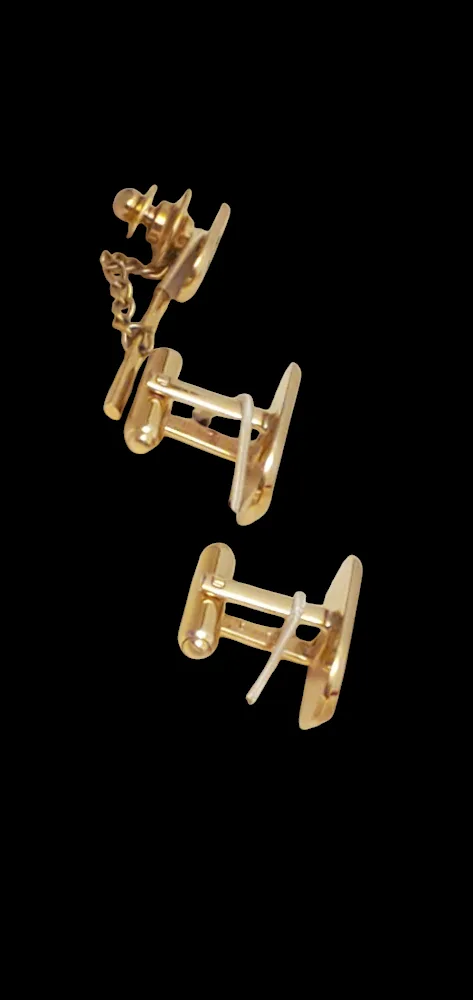 Vintage Galaxy Men's Cufflinks and Tie Tack Set image indicator(4)