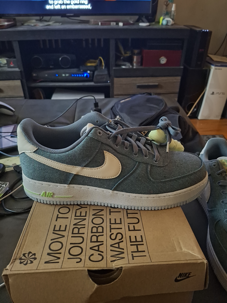 Nike Air Force 1 '07 Crater Denim Sneakers - Size 11.5 - photo 3