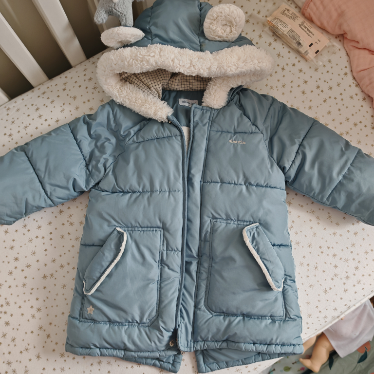 French brand absorba Adorable Baby Puffer Jacket with Ears - photo 2