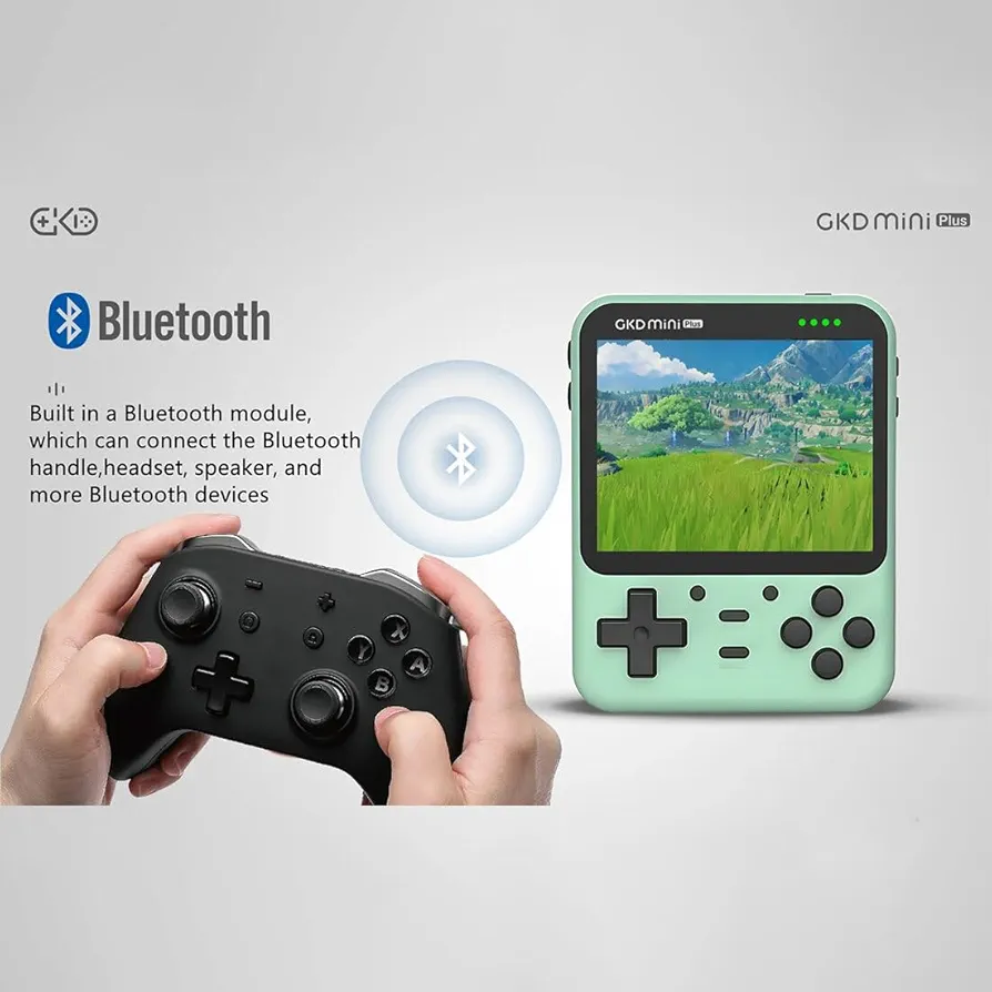 GKD Mini Plus Handheld Retro Game Console - Mint Green - photo 3