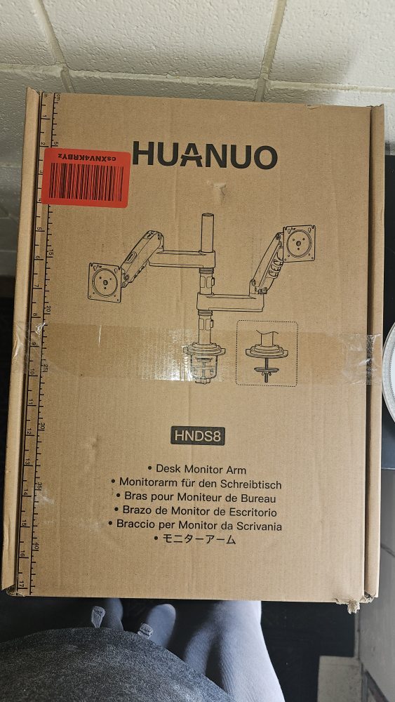 HUANUO Dual Monitor Desk Mount Arm - HNDS8
