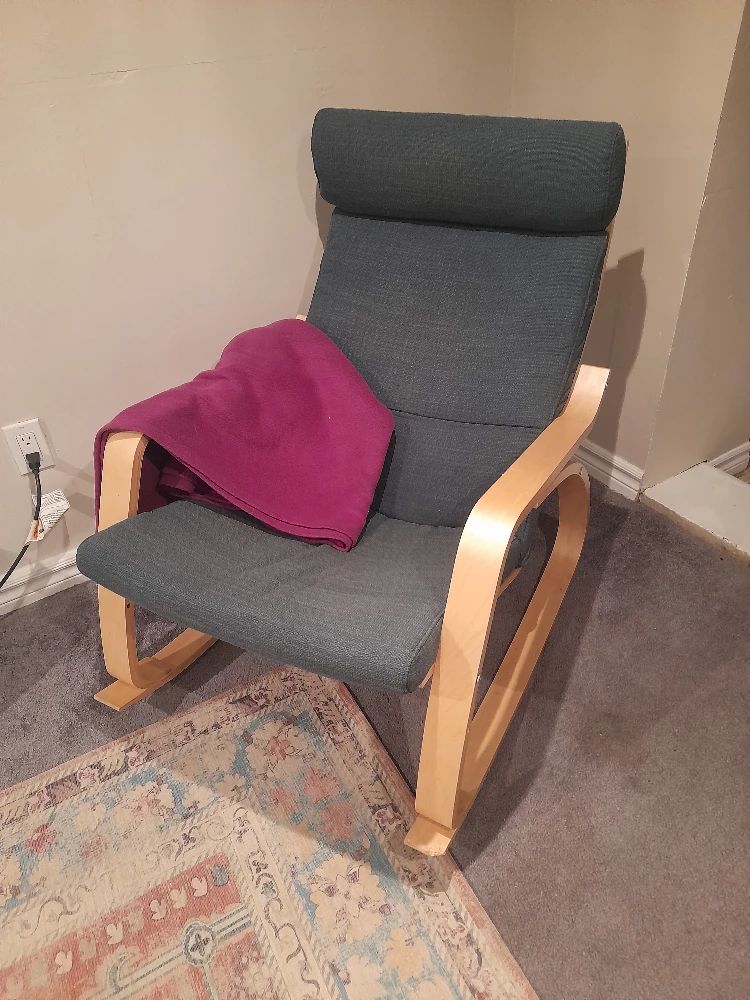 IKEA STRANDMON Rocking Chair - Dark Teal - photo 2
