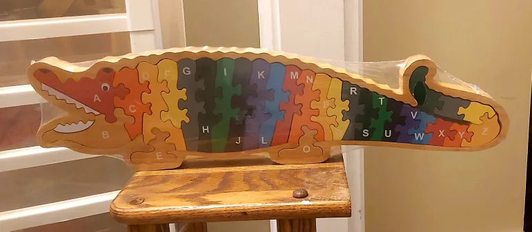Wooden Alligator Alphabet Puzzle image indicator(2)