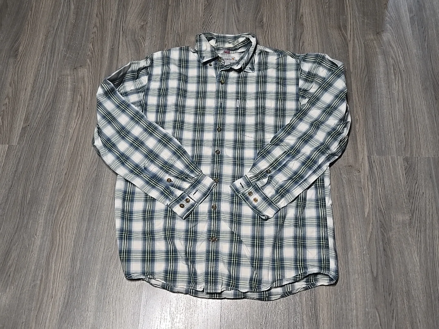 Carhartt Men's Relaxed Fit L Tall Flannel Shirt image indicator(7)